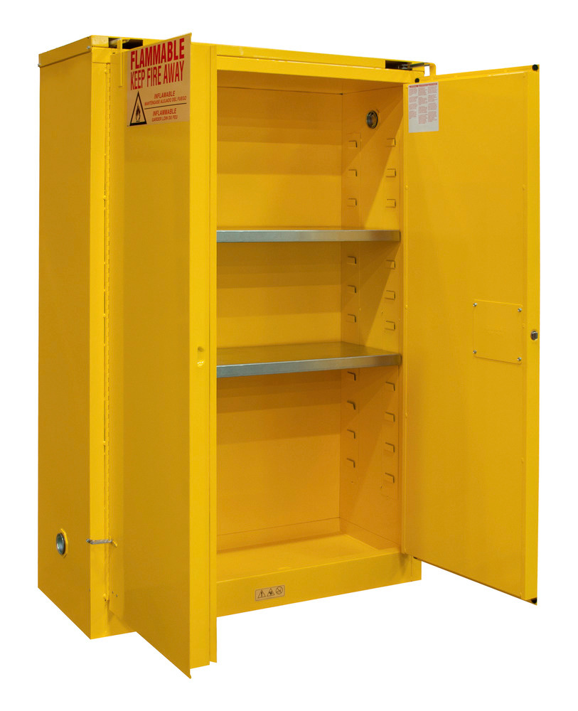 Flammable Safety Cabinet - 45 Gallon - FM Approved - Self Closing Door - 1045S-50 - 3