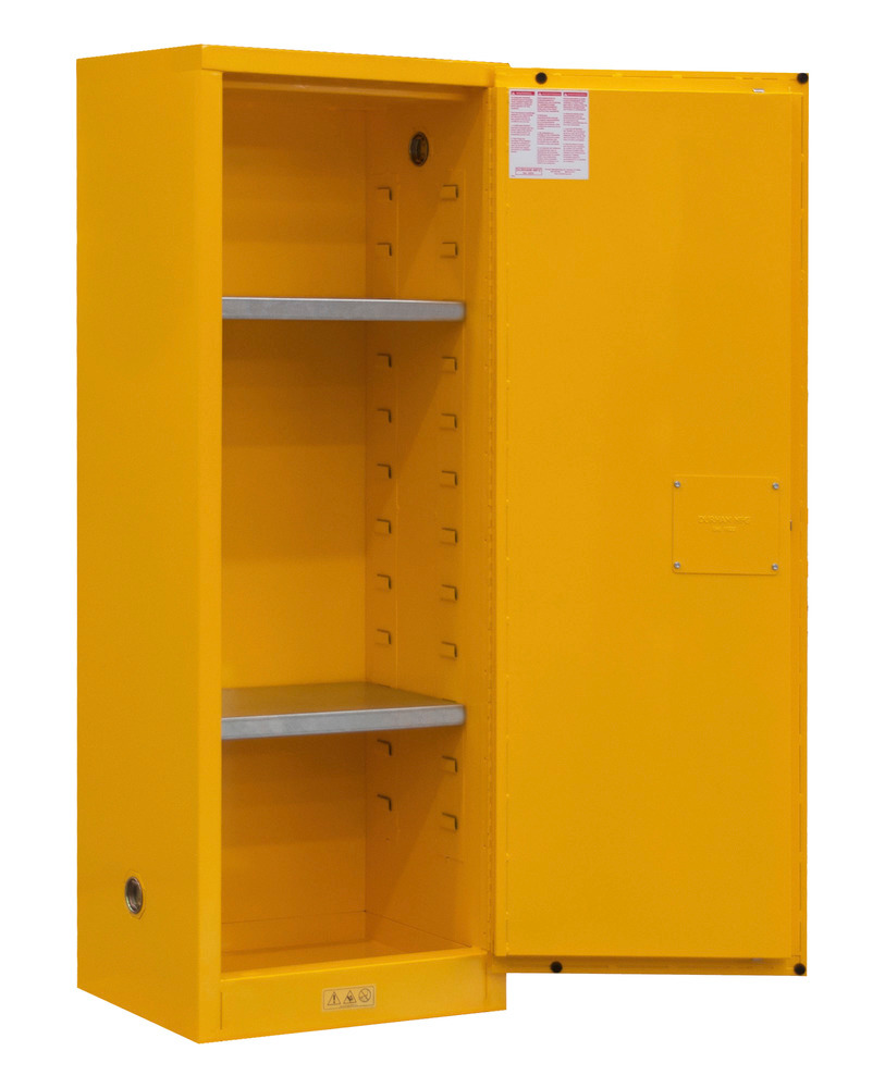 Flammable Safety Cabinet - 22 Gallon - FM Approved - Manual Closing Door - 1022M-50 - 2