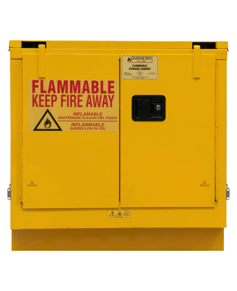 Flammable Safety Cabinet - 22 Gallon - Counter Top - FM Approved - Self Closing Door - 1022UCS-50 - 2