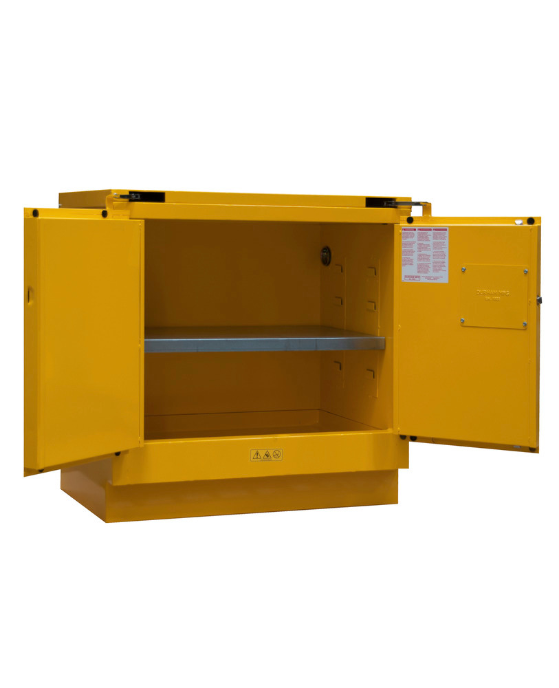 Flammable Safety Cabinet - 22 Gallon - Counter Top - FM Approved - Self Closing Door - 1022UCS-50 - 1