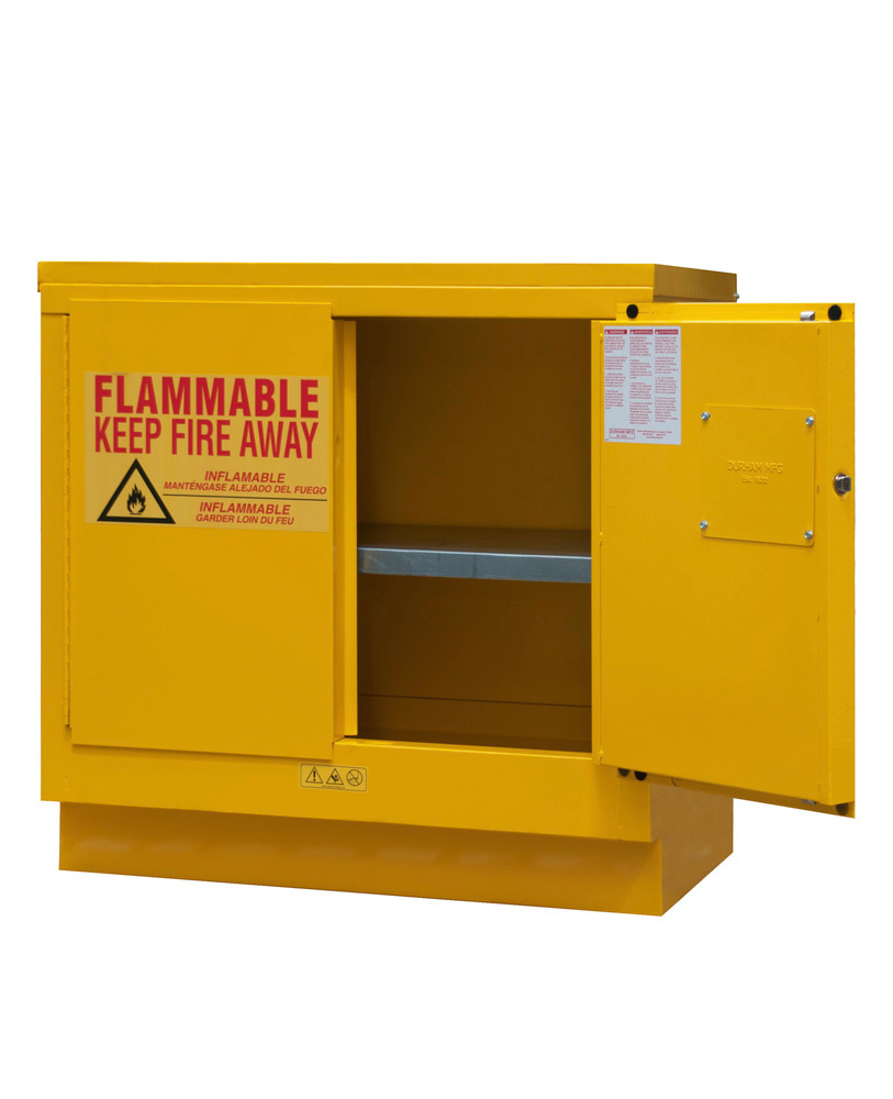 22 Gallon Flammable Safety Cabinet - FM Approved - Manual Closing, Under Counter - 3