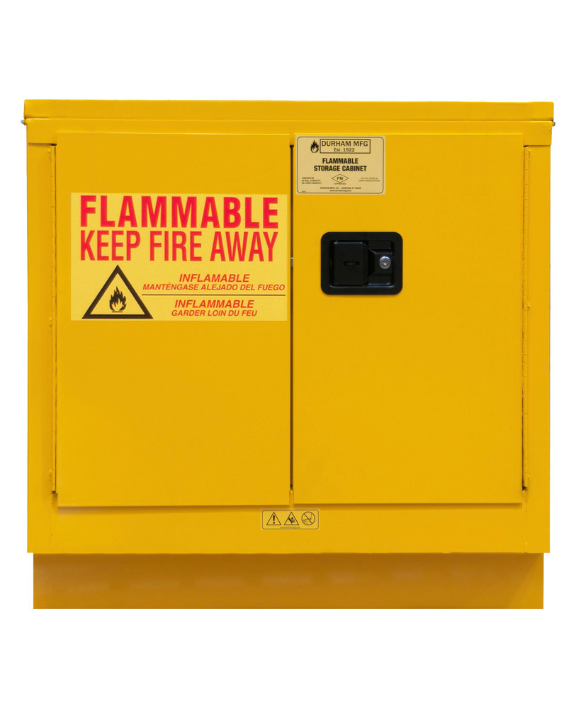 22 Gallon Flammable Safety Cabinet - FM Approved - Manual Closing, Under Counter - 2