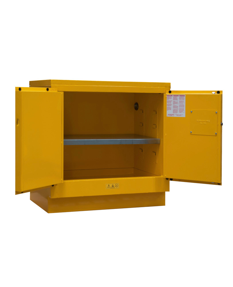 22 Gallon Flammable Safety Cabinet - FM Approved - Manual Closing, Under Counter - 1