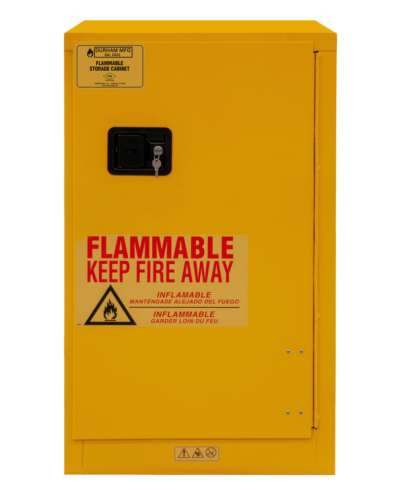 Flammable Safety Cabinet - 16 Gallon - FM Approved - Manual Closing Door - 1016M-50 - 3