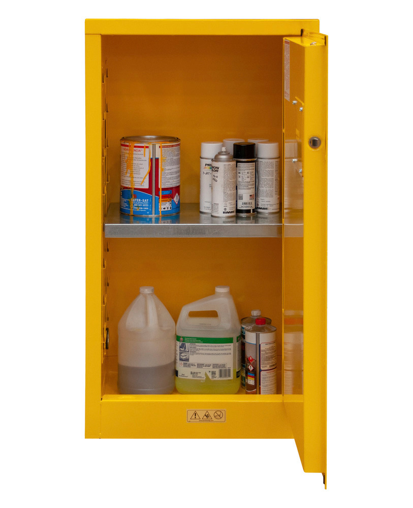 Flammable Safety Cabinet - 16 Gallon - FM Approved - Manual Closing Door - 1016M-50 - 4