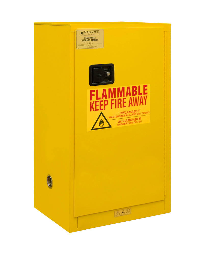 Flammable Safety Cabinet - 16 Gallon - FM Approved - Manual Closing Door - 1016M-50 - 1