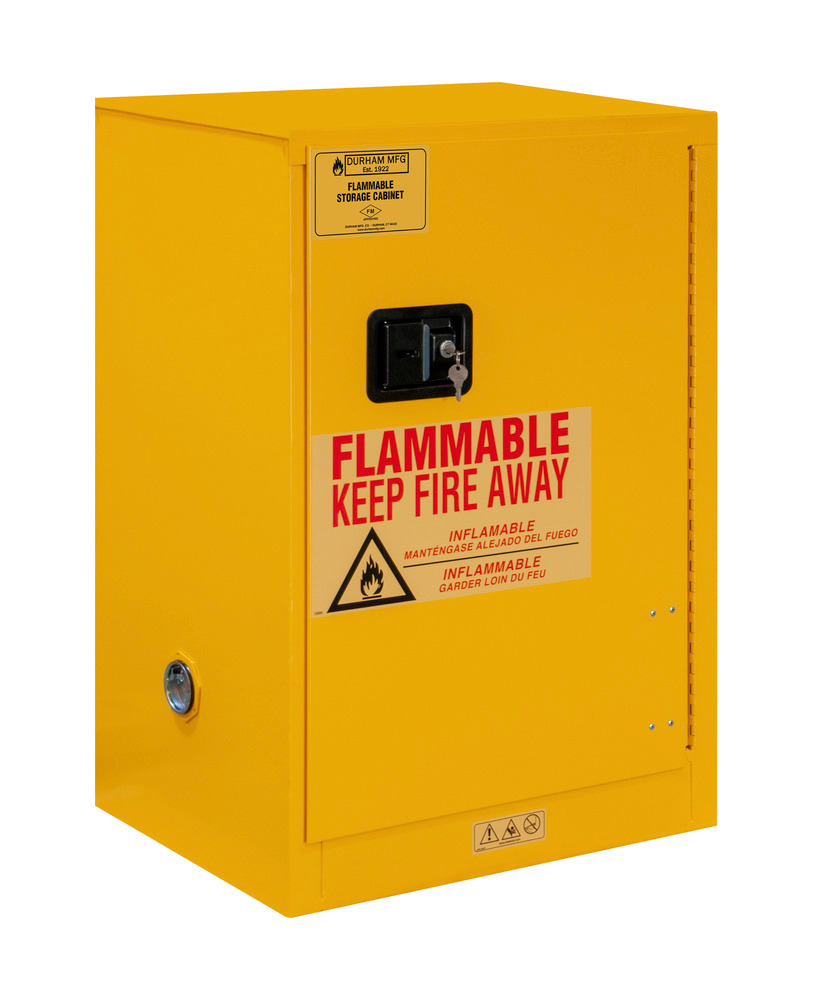 Flammable Safety Cabinet - 12 Gallon - FM Approved - Manual Closing Door - 1012M-50 - 6