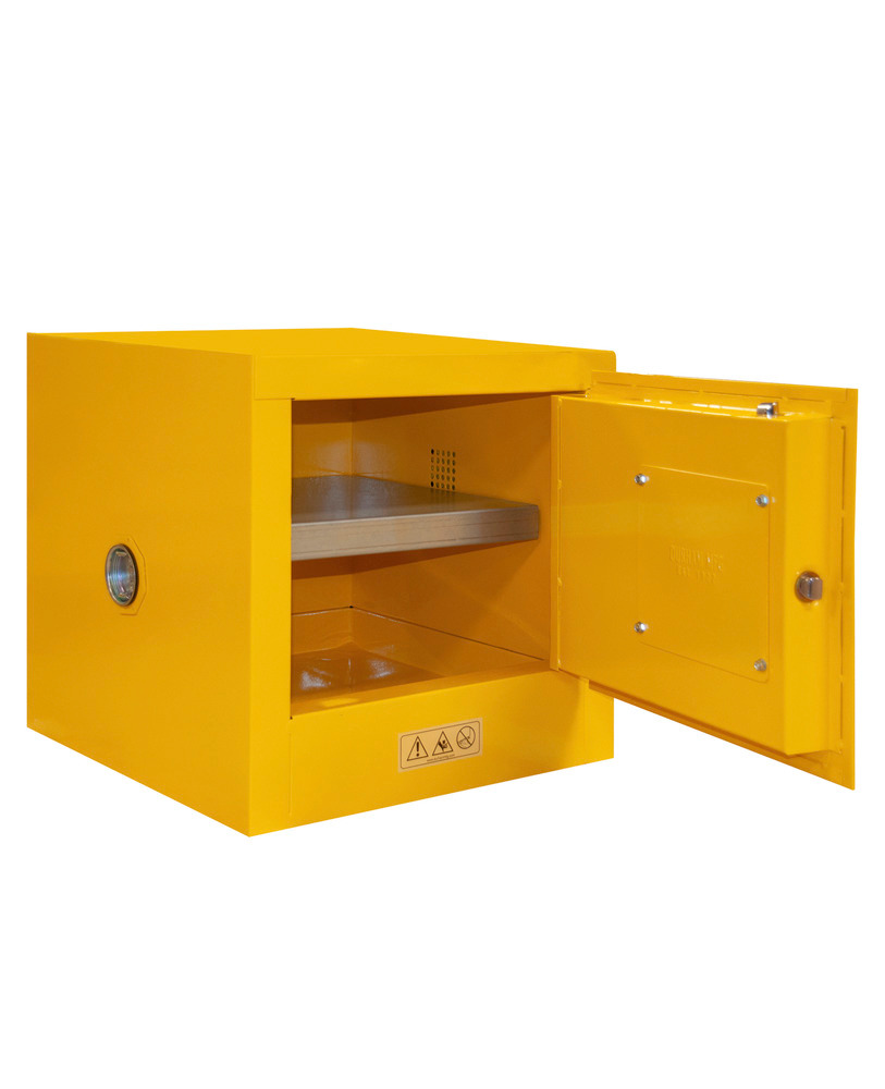 Flammable Safety Cabinet - 2 Gallon - FM Approved - Manual Closing Door - 1002M-50 - 3