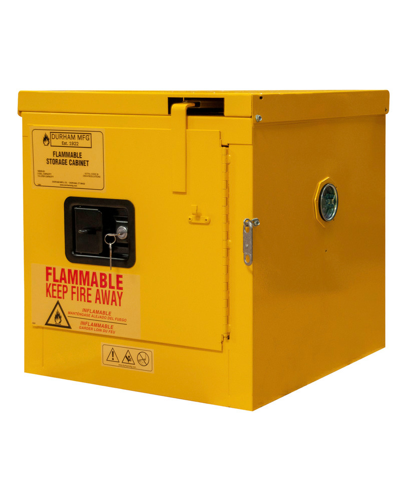 Flammable Safety Cabinet - 2 Gallon - FM Approved - Self Closing Door - 1002S-50 - 1