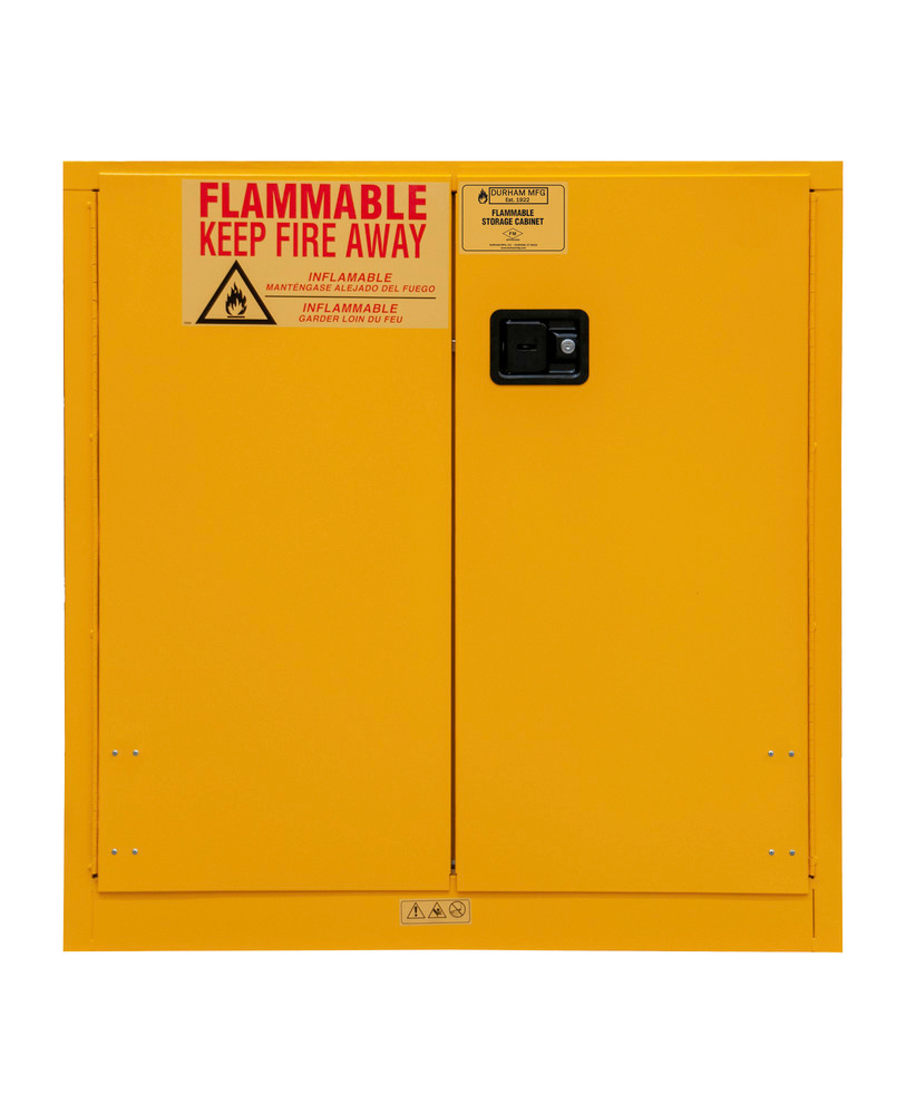 Flammable Safety Cabinet - 30 Gallon - FM Approved - Manual Closing Door - 1030M-50 - 2