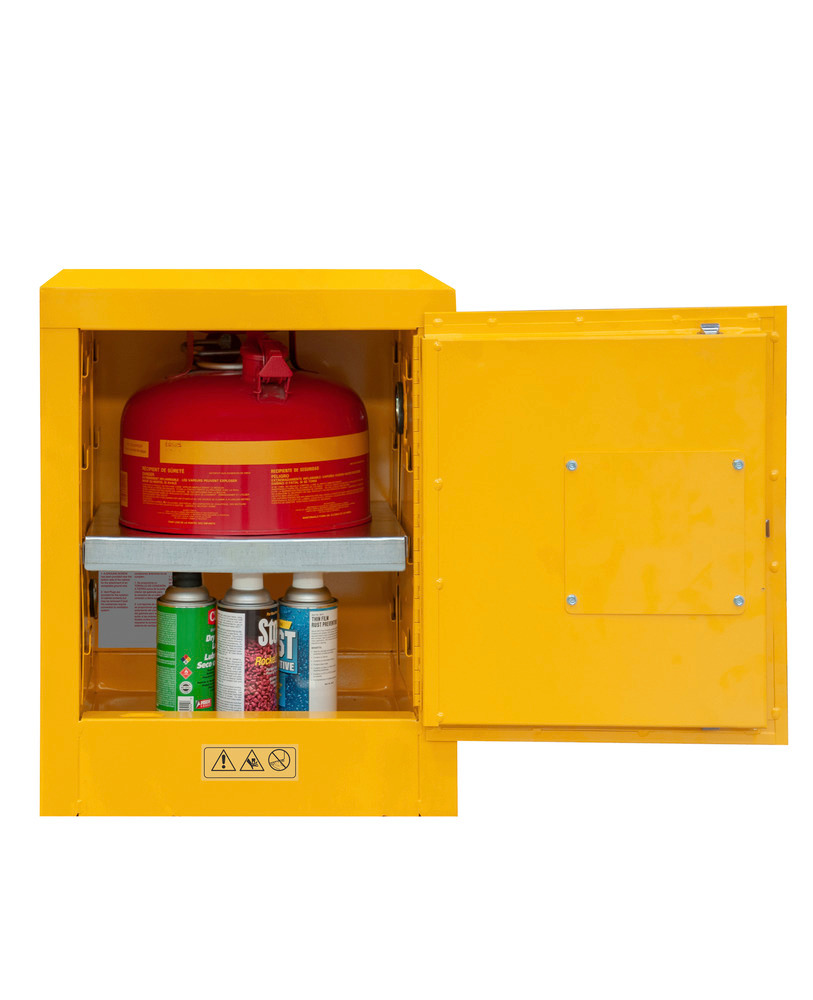 Flammable Safety Cabinet - 4 Gallon - Countertop -  FM Approved - Manual Closing Door - 1004M-50 - 5