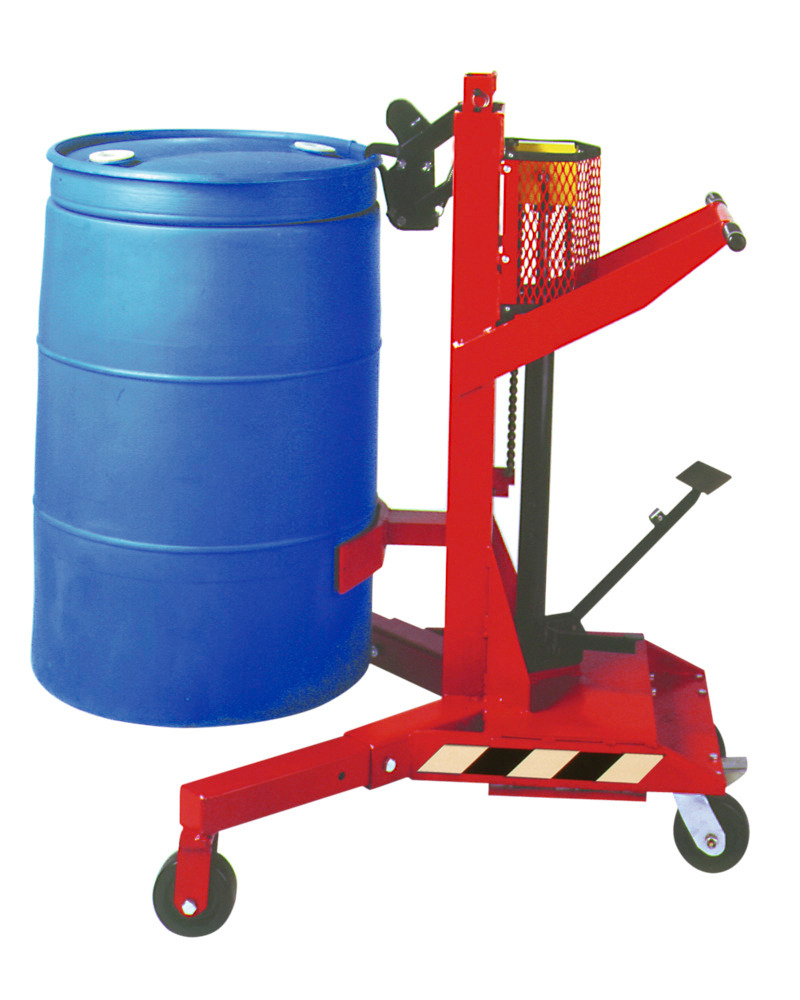 Automatic Drum Caddy - Steel Construction - Fiber, Poly or Steel Drums - Phenolic Casters - 1