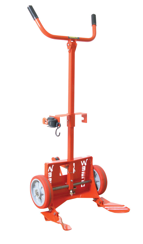 Knock-Down Drum Truck - Steel Construction - Steel Ratchet Assembly - 1000 lbs Load Capacity - 1