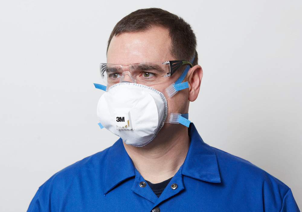 Masque respiratoire 3M Premium 8825+, classe FFP 2D, 5 unités - 1