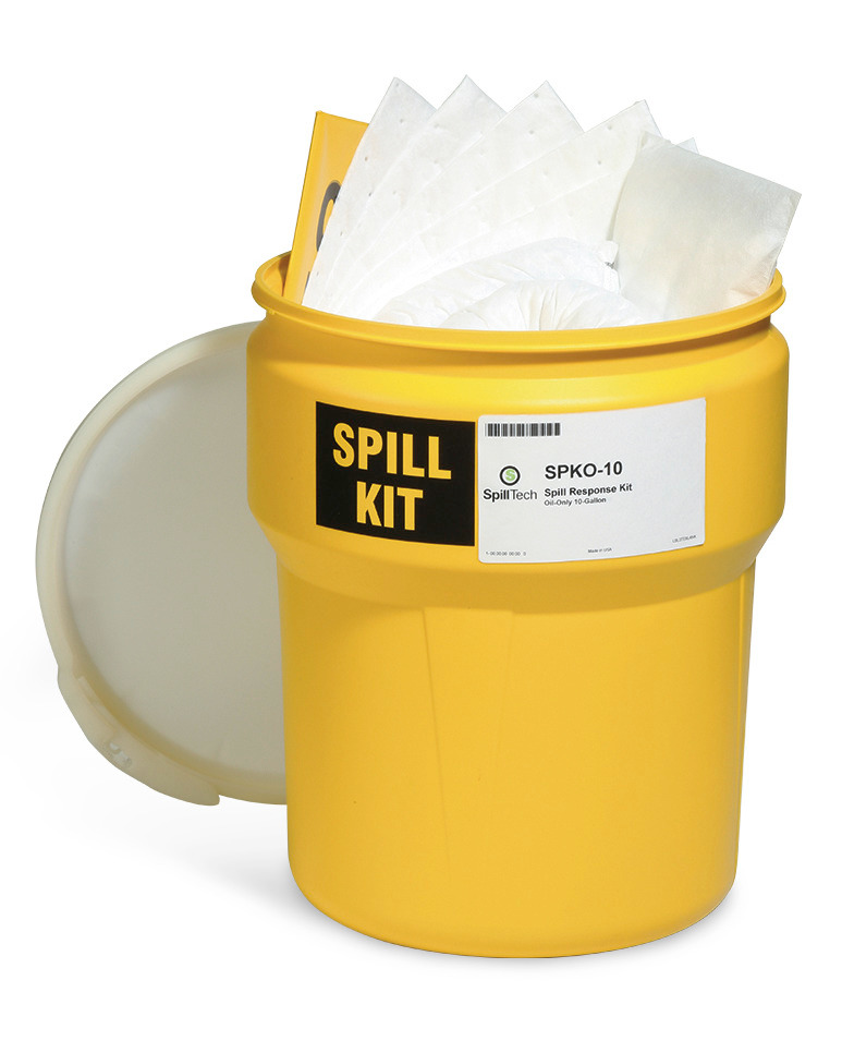 Absorbent Spill Kit - Oil-Only - 10 Gallon Overpack - SPKO-10 - 1