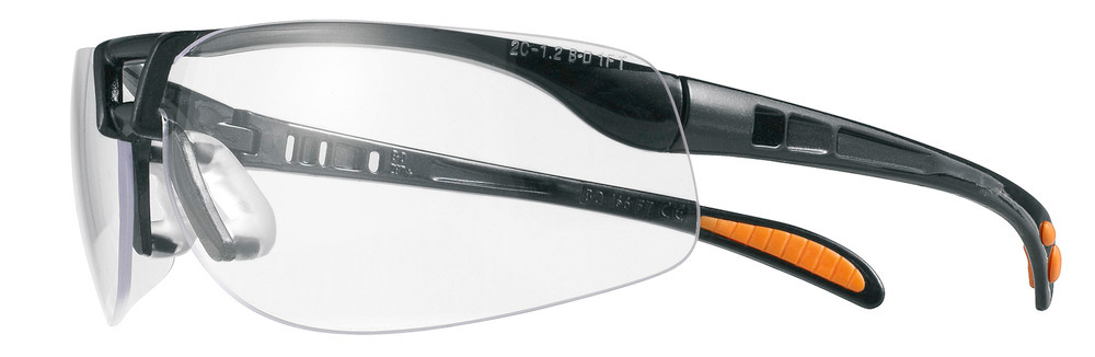Single lens safety glasses, Protégé-3, anti-mist and scratchproof, clear - 1