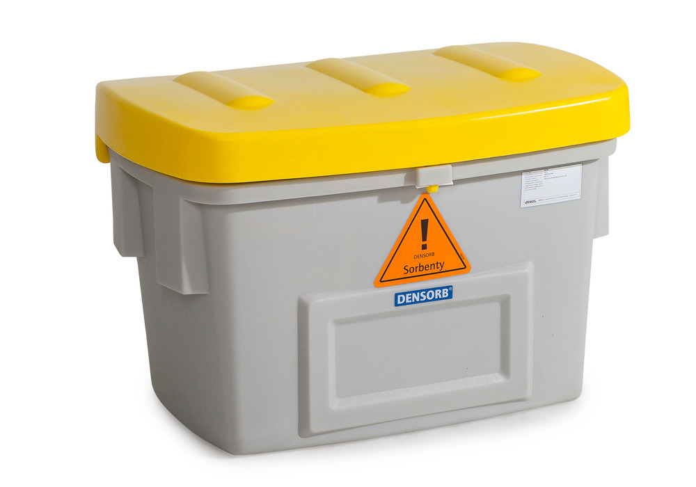 Set de emergencia DENSORB en caja de seguridad, versión Aceite, capacidad de absorción 253 l - 2
