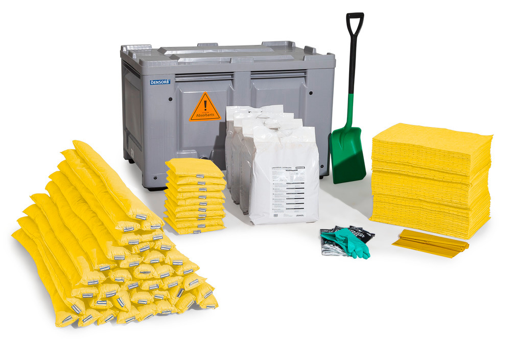 DENSORB Emergency Spill Kit in Transport Box with Castors, application SPECIAL - 1