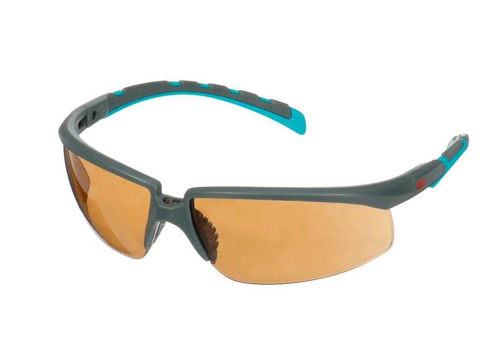 3M safety glasses Solus 2000, brown, polycarbonate lens, S2005SGAF-BGR - 1