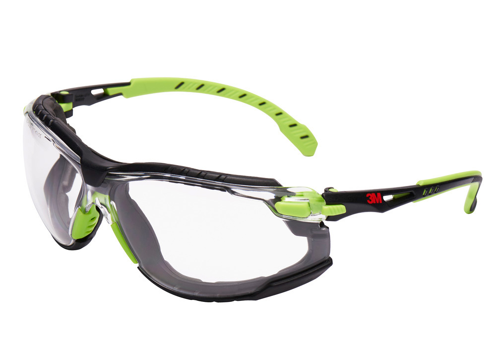Occhiali di protezione 3M Solus 1000, set, trasparenti, lente in policarbonato, SF1201SGAFKT - 1