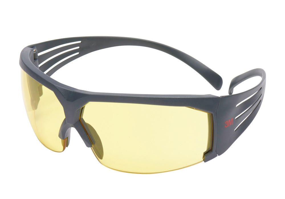 3M Schutzbrille SecureFit 600, gelb, Polycarbonat-Scheibe, SF603SGAF - 1
