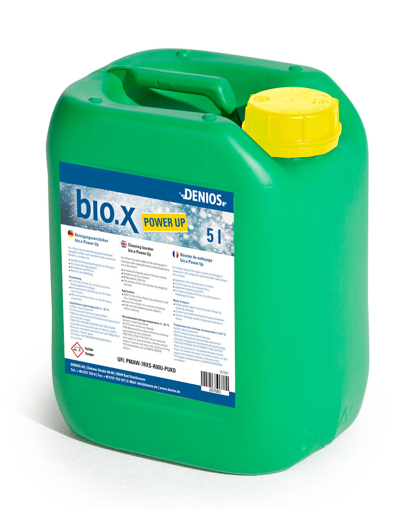 Rengöringsförstärkare bio.x Power Up i 5-l-dunk, tillsats för bio.x-rengöringsbad, VOC-fri - 2