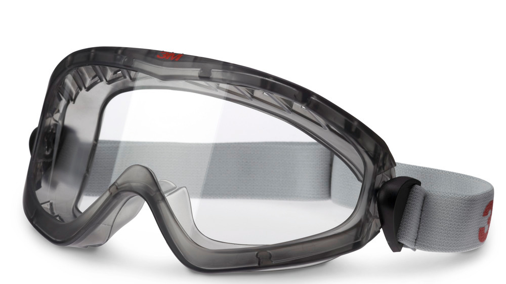 Lunettes-masque 3M 2890 SA, premium, sans fentes d'aération, oculaires en acétate incolore, AF/UV - 1