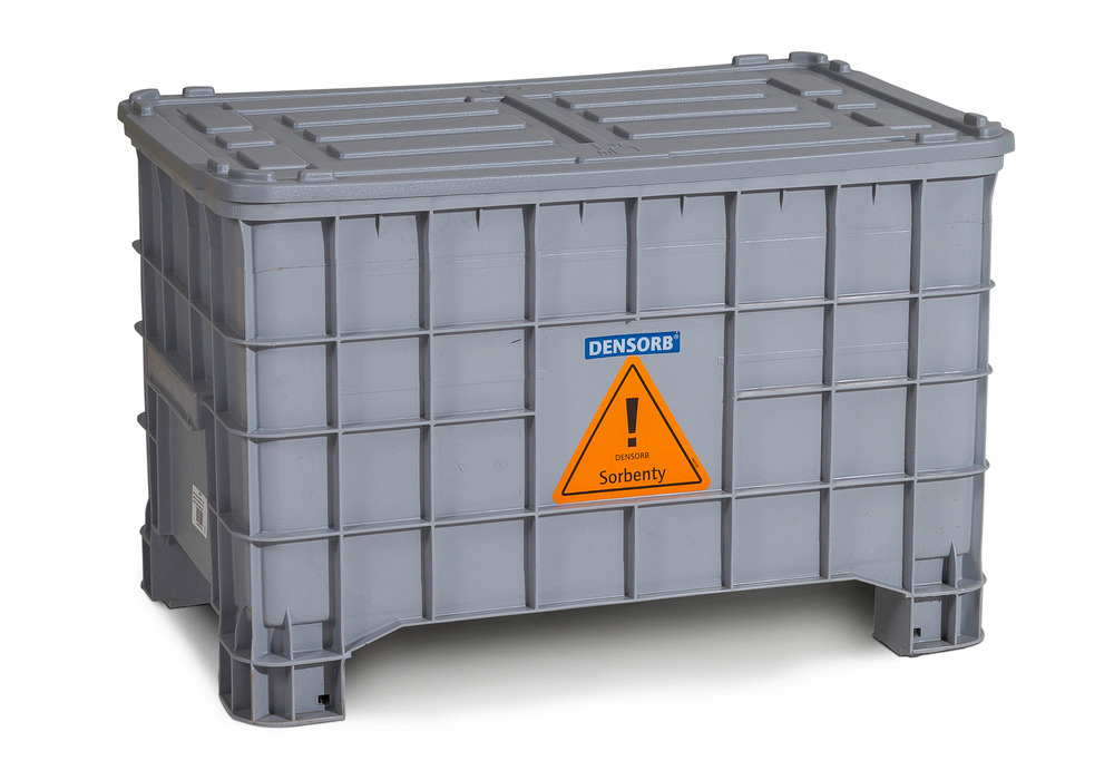 Set de emergencia DENSORB en caja con tapa, sin ruedas, versión Aceite - 4