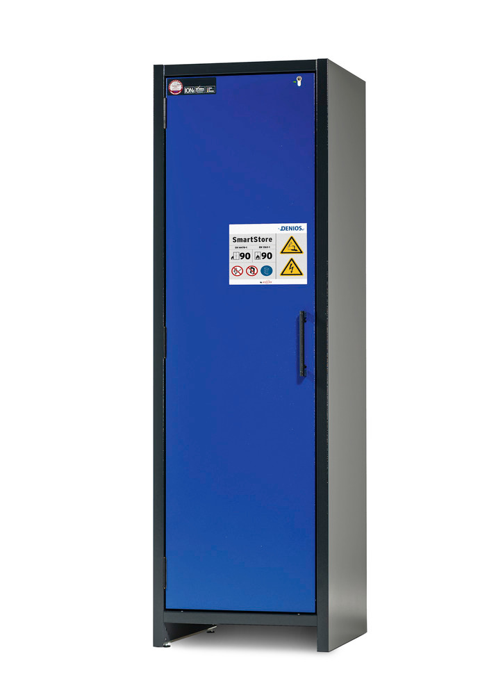 asecos lithium-ion battery charging cabinet SmartStore-Compact 2.0-UK, 4 shelves, W 600 mm - 1