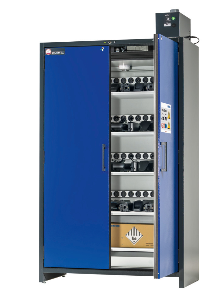 Armario para carga de baterías de ion litio SmartStore, 5 estantes, anchura 1200 mm - 12