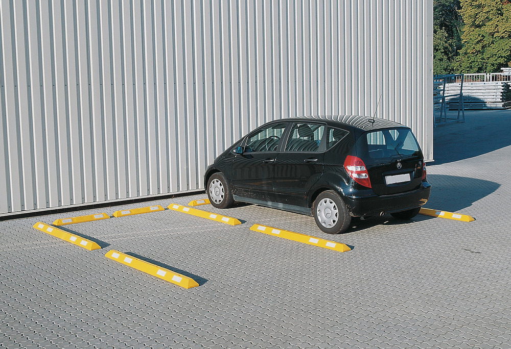 Batente/limitador de lugar de estacionamento PS 18 em polietileno (PE), amarelo - 3