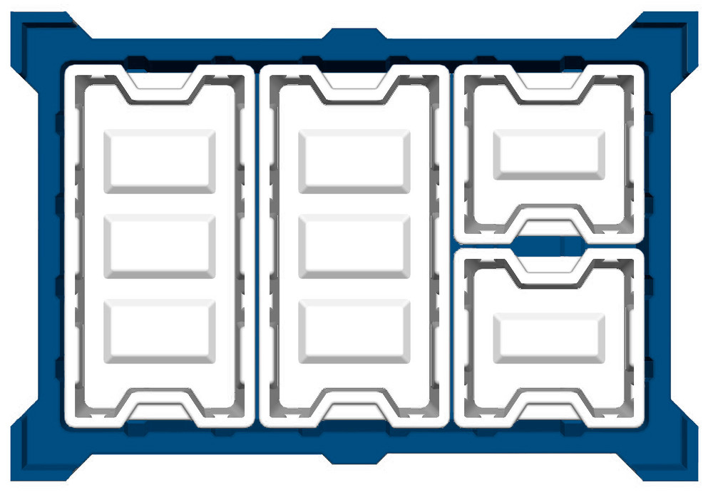 Caja interior de polietileno (PE) para contenedor apilable PolyPro 300 litros, 351 x 667 x 440 mm - 3