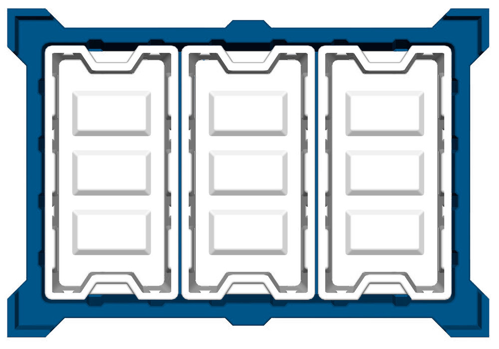 Caja interior de polietileno (PE) para contenedor apilable PolyPro 300 litros, 351 x 667 x 440 mm - 2