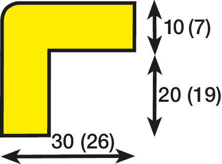 Protection angles type E magnétique, longueur de 1 m - 2