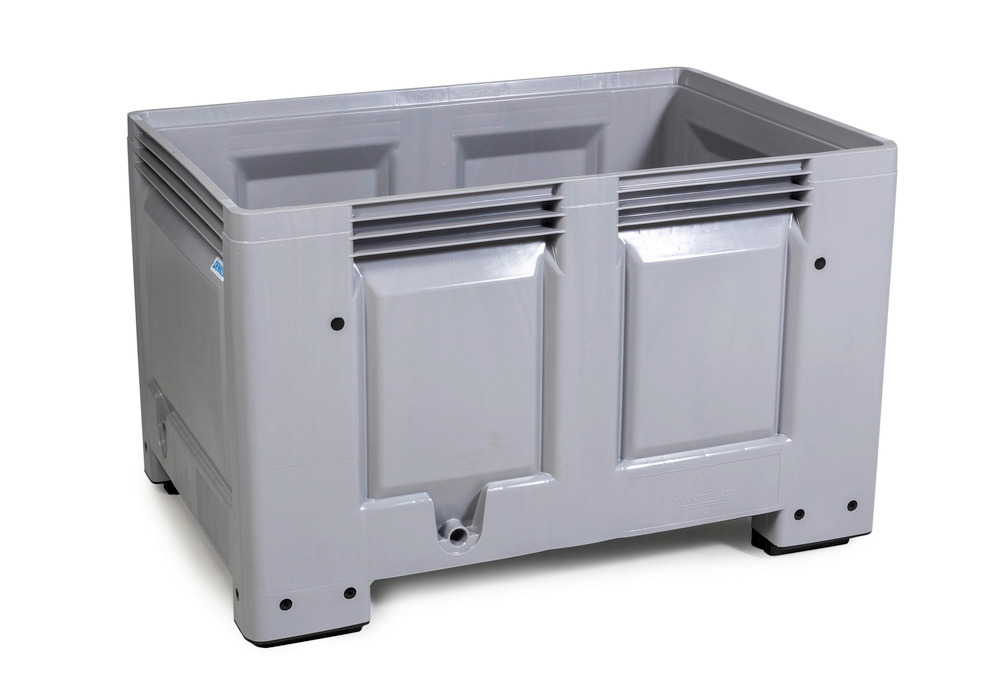 Palettenbox PB 8-F aus Kunststoff, mit 4 Füßen, 535 Liter Volumen