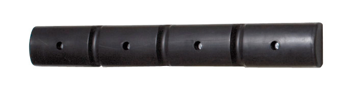 Nástenný ochranný profil 1000, z polyetylénu (PE), čierny, 1000 x 50 x 125 mm, súprava = 2 ks - 1