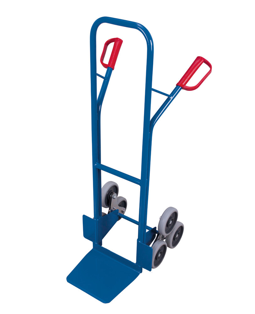 Stair climbing sack truck, 2 x 3-point wheels, load area 320 x 245 mm - 1