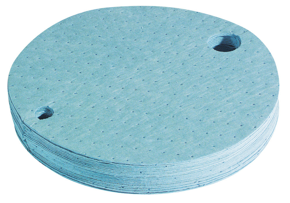 Oil-Only Drum Top Pads - 22" diameter - for 55-gallon Drums - 2" Bung Opening - BTOP - 2