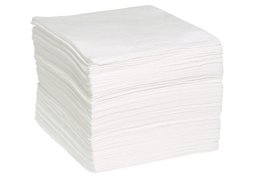 Oil-Only Absorbent Pad - Heavy Weight - MeltBlow Polypropylene - Large Volume Spills - WP100H - 1