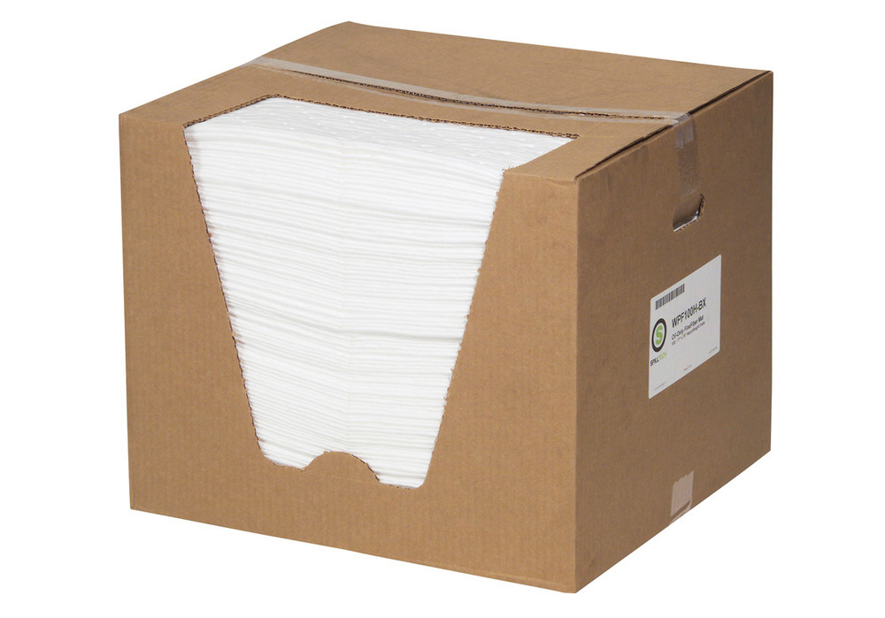 Oil-Only Absorbent Commander™ Pads - 15" x 19", 100 pads/package - WPF100H-BX - 1