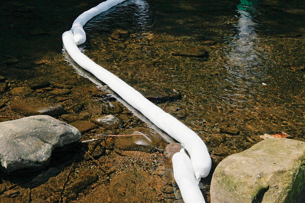 Oil-Only Contractor Grade Absorbent Socks/Net Boom - 4" x 10' 4/package - WB410SN - 3