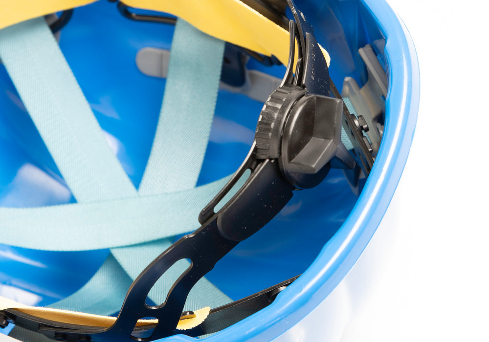 Schuberth safety helmet with 6 point strap, meets DIN-EN 397, blue - 4