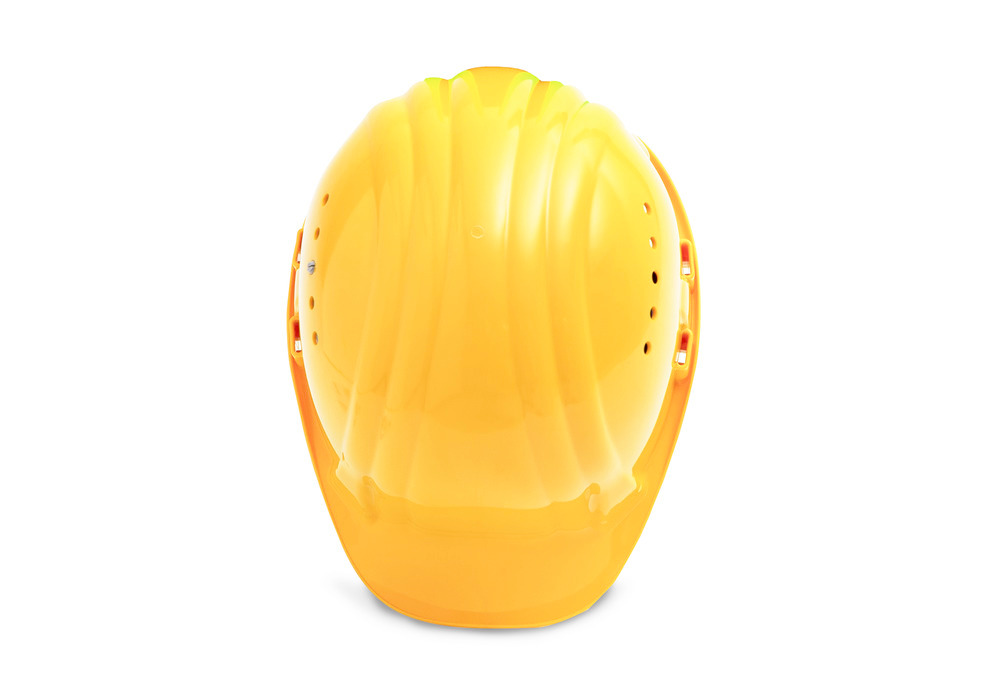 Schuberth Bauschutzhelm mit 6-Punkt-Gurtband, gemäß DIN-EN 397, gelb - 5