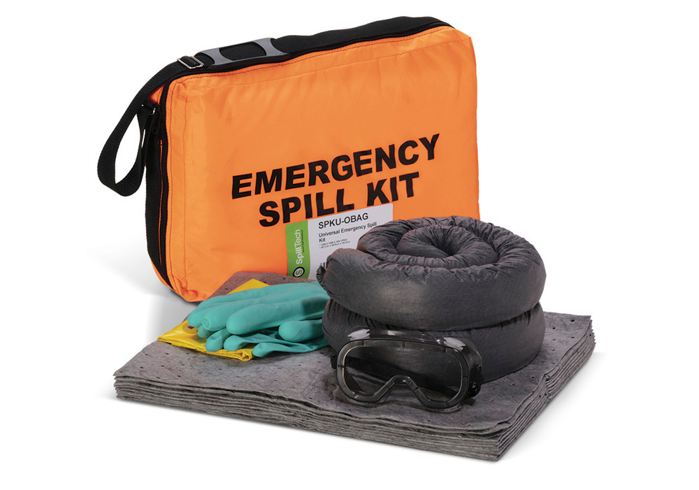 Absorbent Spill Kit - Emergency Kit - Universal - Orange Bag - SPKU-OBAG - 1