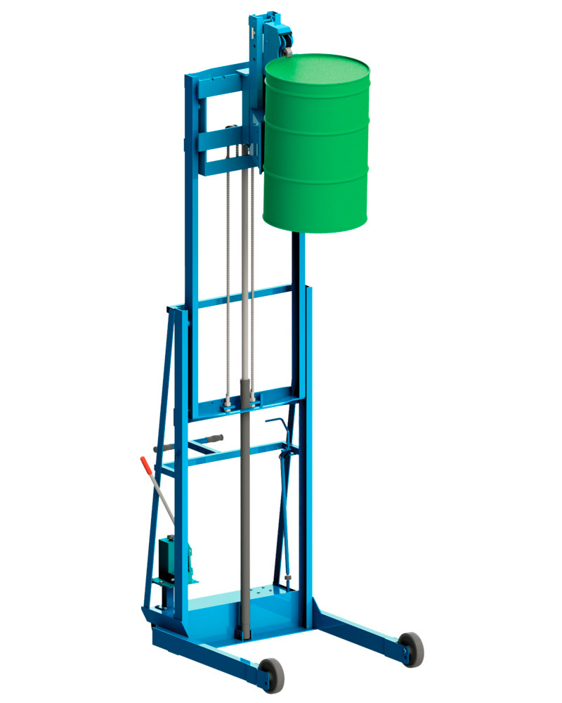 Vertical-Lift MORSPEED™ Drum Stacker - Hand Pump Lift Height 101" - 1