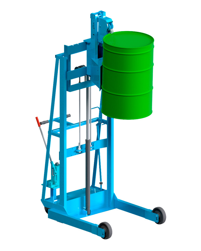 Vertical-Lift MORSPEED™ Drum Stacker - Air Powered Lift Height 45" - 1