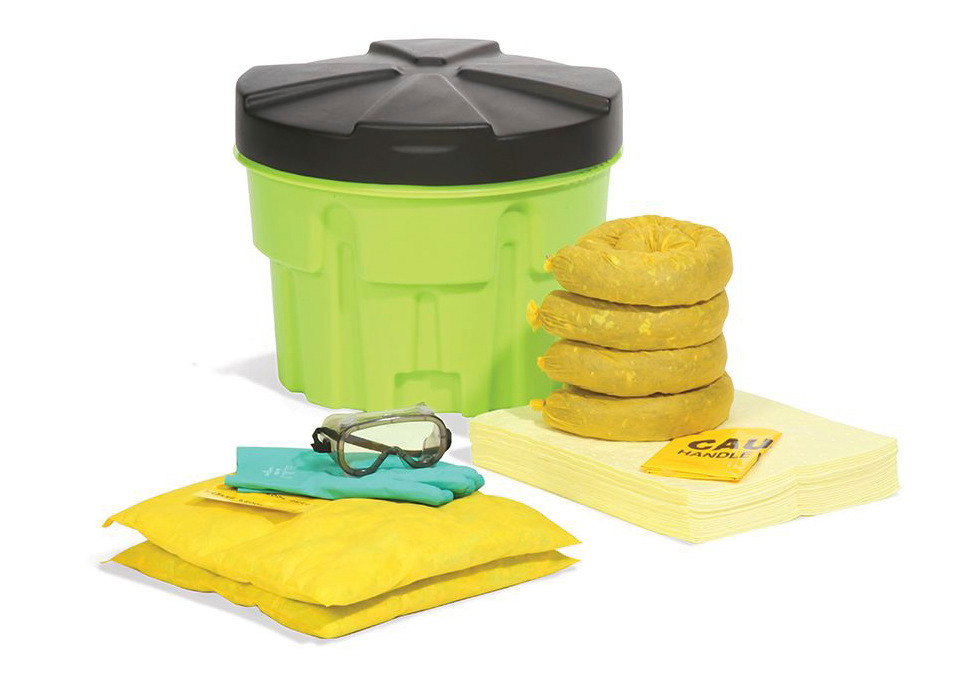 Absorbent Spill Kit - Hazmat - 20 Gallon Hi-Viz Overpack - SPKHZ-20-HV - 1