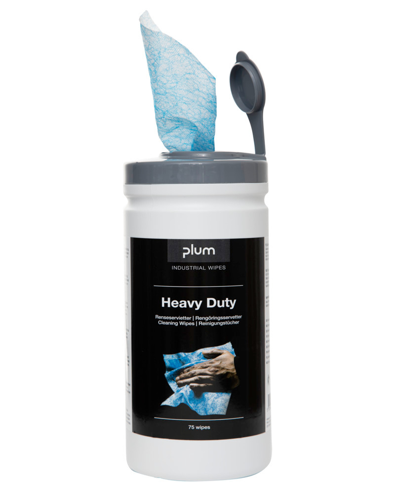 Fuktiga torkdukar, Heavy Duty, med skrubbande effekt, 6 dispenser à 75 dukar - 2