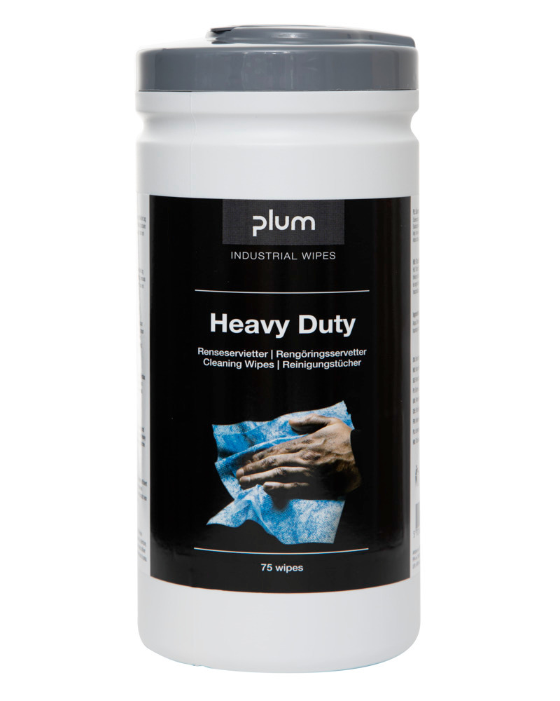 Fuktiga torkdukar, Heavy Duty, med skrubbande effekt, 6 dispenser à 75 dukar - 1