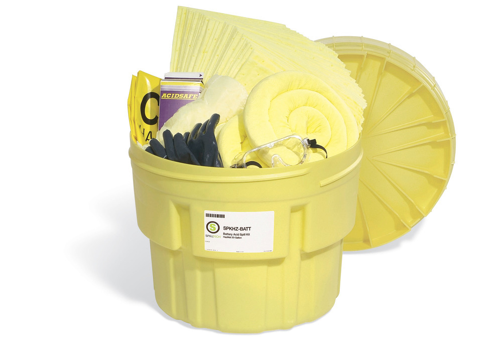Battery Acid Spill Kit - 20 Gallon Overpack Drum - SPKHZ-BATT - 1